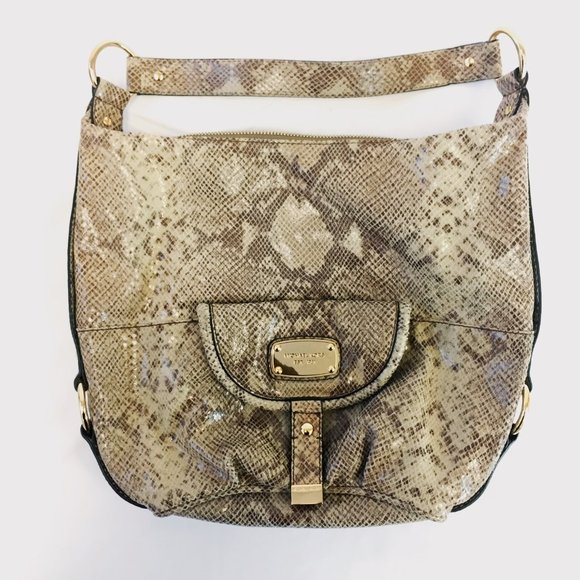 michael kors snakeskin purse shoulder bag